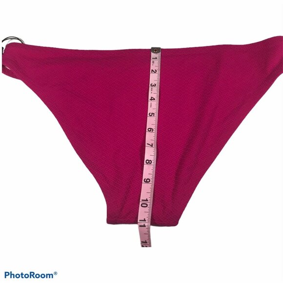 Shade & Shore Womens Size XL Swim Bikini Bottom Low Coverage Cheeky Red New - Picture 8 of 8